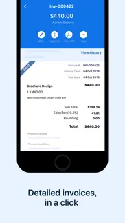 zoho invoice - invoice maker iphone images 2