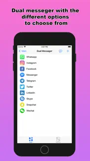 dual messenger - multi social iphone images 1