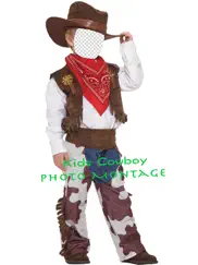 kids cowboy photo montage ipad images 1