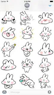 rabbit animated stickers iphone images 3