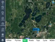 maine lakes charts hd - gps fishing maps navigator ipad images 1