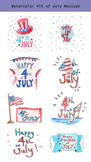 4th of july - watercolor pack iphone images 3