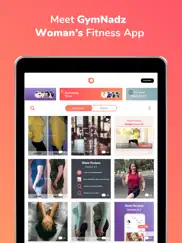 gymnadz - women's fitness app ipad images 1