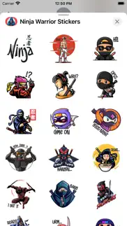 ninja warrior stickers iphone images 3
