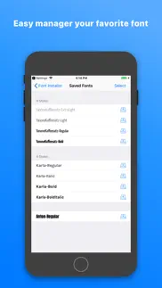 xfont - custom font installer iphone capturas de pantalla 3