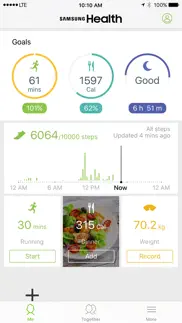 samsung health iphone capturas de pantalla 1