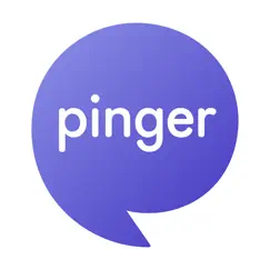 pinger: call + phone sms app logo, reviews