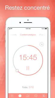 be focused pro - focus timer iPhone Captures Décran 1