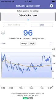 network speed tester client iPhone Captures Décran 1