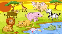 animal jigsaws - baby learning english games iphone images 1