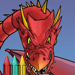 dragon attack coloring book logo, reviews