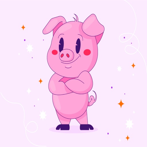 Animated Pink Pig Stickers app reviews download