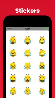 bee stickers - animal emoji iphone images 1