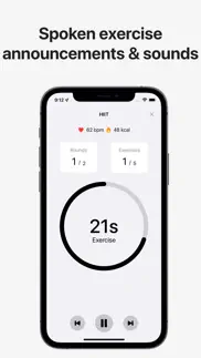 exercise hiit interval timer iphone capturas de pantalla 2