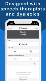 navidys dyslexia reading font iphone images 3
