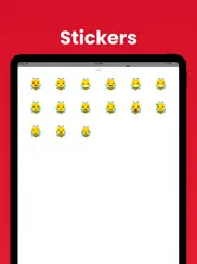 bee stickers - animal emoji ipad images 1