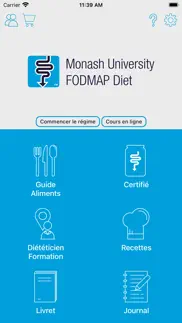 monash university fodmap diet iPhone Captures Décran 1