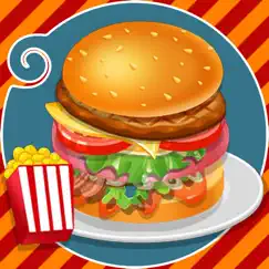 hamburger cooking food shop logo, reviews