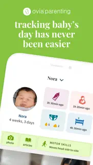 ovia parenting & baby tracker iphone images 1