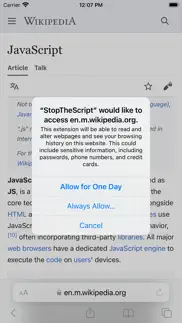 stopthescript iphone capturas de pantalla 4