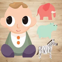 animal jigsaws - baby learning english games logo, reviews