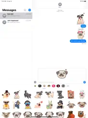 puppies cute pug stickers ipad images 3