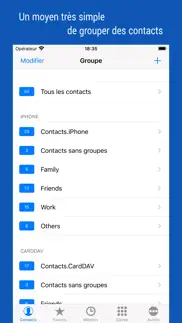 icontacts+: contacts de groupe iPhone Captures Décran 1