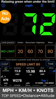 speedometer 55 gps speed & hud iphone images 1