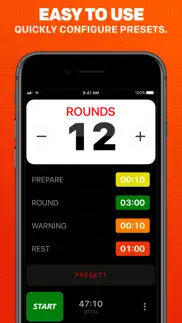 boxing timer pro round timer iphone resimleri 2