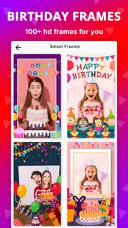 birthday photo frame with cake iphone images 4
