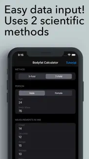 body fat calculator pro iphone capturas de pantalla 2