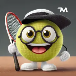 tennis faces stickers logo, reviews