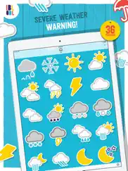 ibbleobble weather stickers for imessage ipad images 1