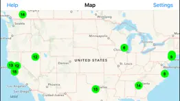 radiation map tracker displays worldwide radiation iPhone Captures Décran 1