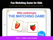 little matchups - the matching game for toddlers ipad images 1
