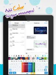 color text messages+ customize keyboard free now ipad images 2