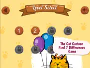 the cat cartoon find 7 differences game ipad images 2