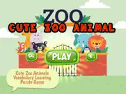 cute zoo animals vocabulary learning puzzle game ipad images 1