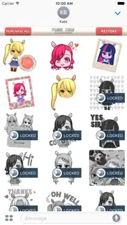 pony girls emoticons stickers for imessage iphone images 3