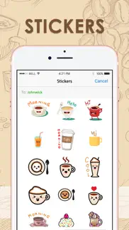 coffee stickers for imessage by chatstick iphone images 1