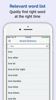 bangla dictionnaire iPhone Captures Décran 2