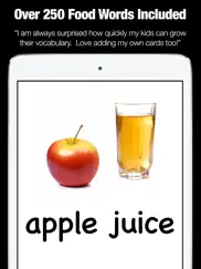 flashcards for kids - first food words ipad images 3