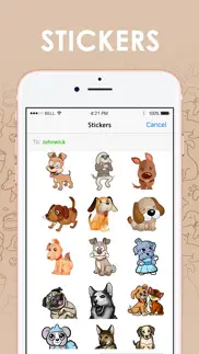 cute puppies stickers themes by chatstick iphone images 1