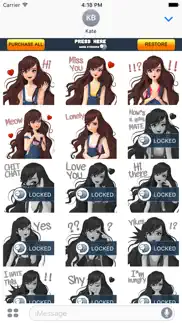crazyruby sexy girl 2 eng stickers for imessage iphone images 3
