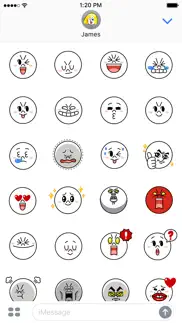 witty-moon emoji - line friends iphone images 3