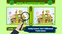 family cartoon find 7 difference game iphone images 1
