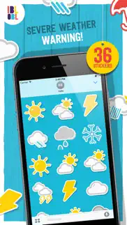 ibbleobble weather stickers for imessage iphone images 1