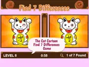 the cat cartoon find 7 differences game ipad images 1