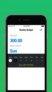 my weekly budget planner - money & expense tracker iphone images 4