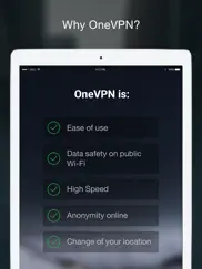 onevpn — fast & secure vpn ipad images 4